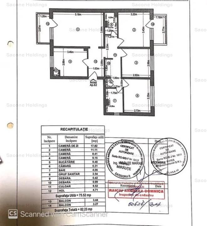 Apartament 4 camere | Decomadant | Centrala | Zona Rahova